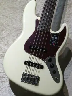 FENDER: AMERICAN PROFESSIONAL II JAZZ BASS V -OLYMPIC WHITE- US23033774