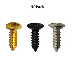 50X IRON GUITAR PICKGUARD SCREWS FOR FENDER STRAT/TELE ELECTRIC GUITAR BASS B