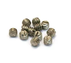 (12) GENUINE FENDER SLOTTED BASS/STACK KNOB MOUNTING SET SCREWS 005-0101-049