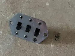 1960S SET FENDER JAGUAR GUITAR SWITCHES PICKUP PLATE