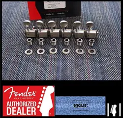 FENDER AGED/RELIC CLASSIC GEAR 2-PIN STRAT/TELE TUNING KEYS TUNERS 099-0802-100