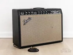 1967 FENDER DELUXE REVERB BLACK PANEL VINTAGE TUBE AMP 1X12 W/ OXFORD 12L5, FTSW