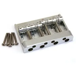 GENUINE FENDER DELUXE HIGH MASS CHROME PRECISION/JAZZ BASS BRIDGE 008-1460-049