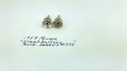 1959 FENDER STRAP BUTTONS+MOUNTING SCREWS #345 ORIGINAL VINTAGE PARTS 1959
