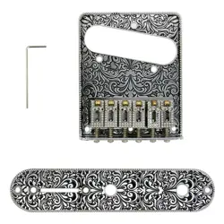 6 STRING SADDLE BRIDGE PLATE REPLACEMENT FOR FENDER TELECASTER ELECTRIC GUITAR C