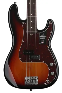 FENDER AMERICAN PROFESSIONAL II PRECISION BASS - 3 COLOR SUNBURST WITH ROSEWOOD