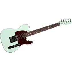 FENDER AMERICAN ULTRA LUXE TELECASTER RW FB GUITAR TRANSPARENT SURF GREEN