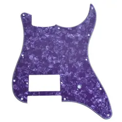 1 PC ELECTRIC GUITAR PICKGUARD FOR FENDER STRAT ONE HUMBUCKER 3 PLY PURPLE PEARL