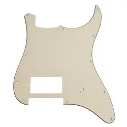 1 PC BEIGE ELECTRIC GUITAR PICKGUARD ONE HUMBUCKER FOR FENDER STRAT STRATOCASTER