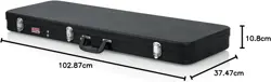 GATOR CASES HARD-SHELL CASE FOR FENDER STRATOCASTER ELECTRIC GUITARS BLACK