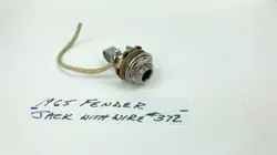 1965 FENDER SWITCHCRAFT JACK AND WIRE  (#372) ORIGINAL VINTAGE FENDER 1956-1969