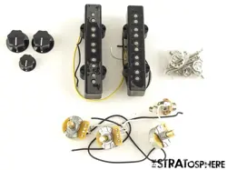 FENDER AMERICAN PROFESSIONAL II JAZZ BASS V MOD 5 STRING PICKUPS POTS KNOBS JACK