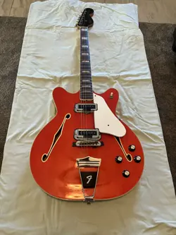 1967 FENDER CORONADO II GUITAR. ORIGINAL SALES RECEIPT!
