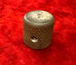 1964 FENDER METAL DONE KNOB LIGHTWEIGHT FITS TELECASTER MUSICMASTER BASS PRE CBS