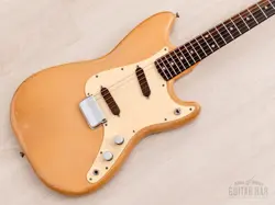 1960 FENDER DUO SONIC PRE-CBS VINTAGE GUITAR DESERT SAND SLAB BOARD W/ CASE