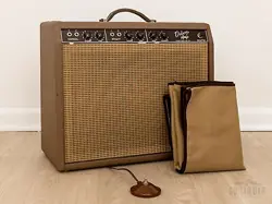 1962 FENDER DELUXE 6G3 BROWN PANEL PRE-CBS VINTAGE TUBE AMP 1X12 W/ OXFORD 12K5