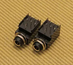 006-2765-049 (2) 9 PIN FENDER FTWS STEREO PLASTIC GUITAR AMP JACKS