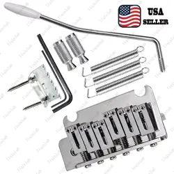 10.3MM GUITAR BRIDGE MODERN 2 POINT PIVOT TREMOLO BRIDGE CHROME FOR FENDER STRAT