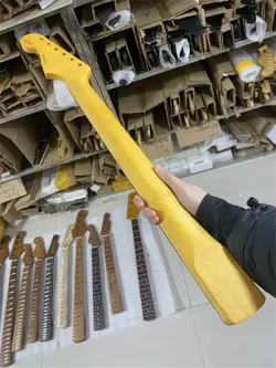 Rosewood 21 Frets Strat electric guitar Neck fender replace yellow have logo