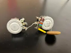 1965 FENDER 1 MEG AUDIO SET OF 2 POTS POTENTIOMETER STACKPOLE SOLID SHAFT 1960 S