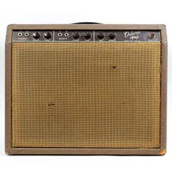 1962 FENDER BROWNFACE DELUXE TUBE COMBO GUITAR AMPLIFIER *SERVICED*