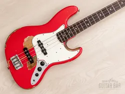 1965 FENDER JAZZ BASS FIESTA RED RELIC W/ CASE