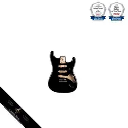 FENDER ALDER STRATOCASTER BODY - VINTAGE BRIDGE ROUTING - BLACKJAPAN BRAND NEW