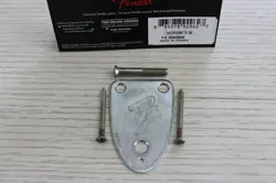 FENDER AGED/RELIC CHROME '70S GUITAR 3-BOLT NECK PLATE 005-4525-049
