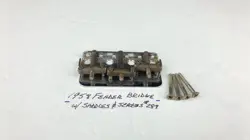 1957-58 FENDER BRIDGE WITH FINE THREAD SADDLES #289 WITH MOUNTING SCREWS-VINTAGE
