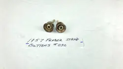 1957 FENDER STRAP BUTTONS AND MOUNTING SCREWS #290 ORIGINAL VINTAGE PART 1956-58