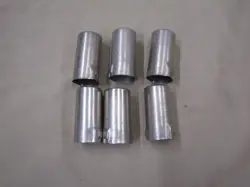 1961  FENDER AMPLIFIER 9 PIN CINCH  TUBE SHIELDS / COVERS...6  ORIGINALS...NICE