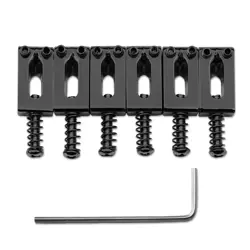 10.5MM TREMOLO BRIDGE SADDLES FOR FENDER STRAT/TELE ELECTRIC GUITAR – BLACK