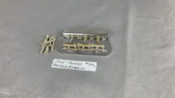 1965 FENDER DUO-SONIC MUSICMASTER BRIDGE SET #394 WITH SADDLES + MOUNTING SCREWS