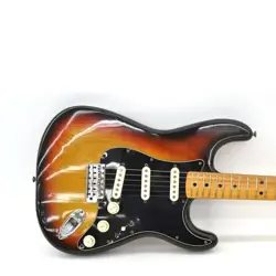 fender USA Stratcaster Used 1976 Maple fingerboard Sunburst w/Hard case