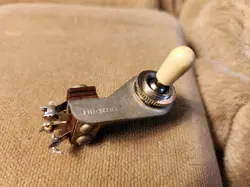 1963 FENDER JAZZMASTER ORIGINAL SWITCHCRAFT TOGGLE SWITCH AND TIP