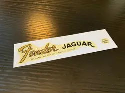 1962-1964 FENDER JAGUAR LOGO PRE CBS DECAL EPHEMERA