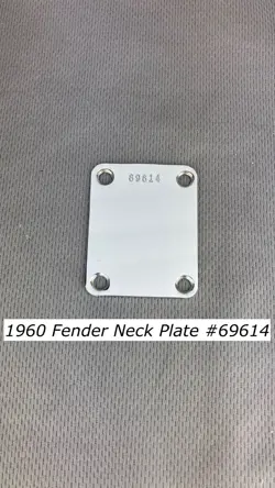 1961 FENDER NECK PLATE #69614 STRATOCASTER TELECASTER JAZZMASTER MUSTANG P BASS