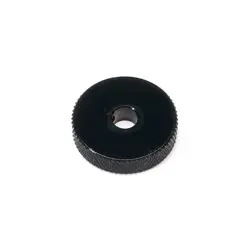 1 BLACK METAL ROLLER KNOB FOR FENDER JAZZMASTER OR JAGUAR 6 MM