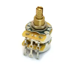 (1) GENUINE FENDER CTS 250K/1MEG SPLIT SHAFT DUAL POTENTIOMETER/POT 002-1686-000