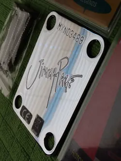 Fender JIMMY PAGE Signature DRAGON TELECASTER NECK PLATE ~ Led Zeppelin Cards
