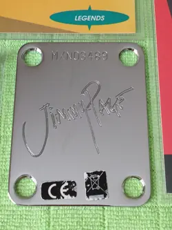 Fender JIMMY PAGE Signature DRAGON TELECASTER NECK PLATE ~ Led Zeppelin Cards