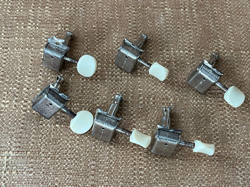 1958 - 1964 SET STRIP TUNERS KLUSON CUT SINGLE LINE GUITAR TUNERS