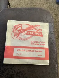 Fender Guitar- Electric SPANISH Guitar - STRING SET - No. 55- UNUSED Vintage