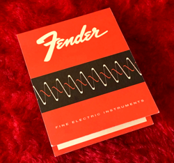 1960'S FENDER TOLEX GUITAR AMPLIFIER HANG TAG OLD REPRO CASE CANDY