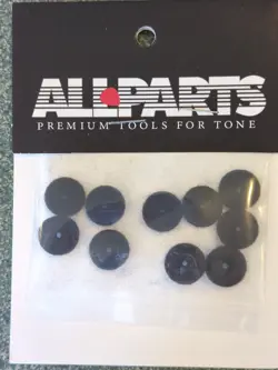 (10) BLACK STRAP BUTTON/BODY FELT WASHERS FENDER STRAT/TELE/BASS AP-0674-023