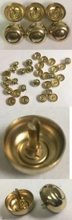 10 GOLD STUDS 4 GIBSON FENDER MARTIN GUITAR CASE TRAVELBAG LUGGAGE BALL CAP FEET