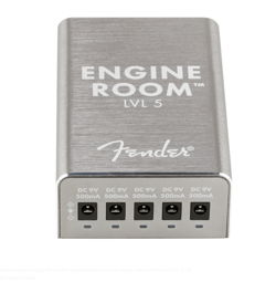 Fender Engine Room LVL5 Multi-Pedal Power Supply, 9Vdc at 500mA, 120V