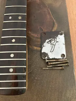 ORIGINAL 1969 FENDER STRATOCASTER NECK, TUNERS NECK PLATE NO RESERVE VINTAGE