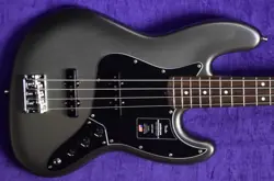 FENDER AM. PRO II JAZZ (4), MERCURY / ROSEWOOD