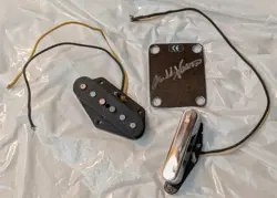 FENDER MUDDY WATERS TELECASTER PICKUPS + NECK PLATE - YES THE RARE MYTHICAL ONES